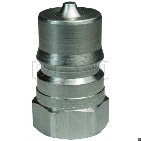 Dixon DQC H Industrial Interchange Female Plug, 1-11 Nominal, Female BSPP, 316 SSss Steel H8BF8-SS